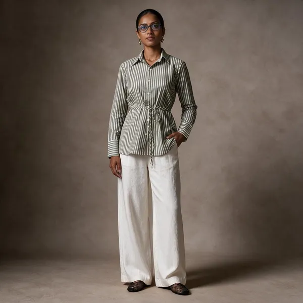 Green_Cotton_Shirt_For_Women