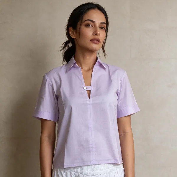 Lavender_Cotton_Shirt_For_Women