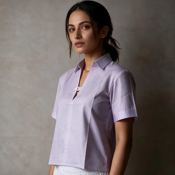 Lavender_Cotton_Shirt_For_Women