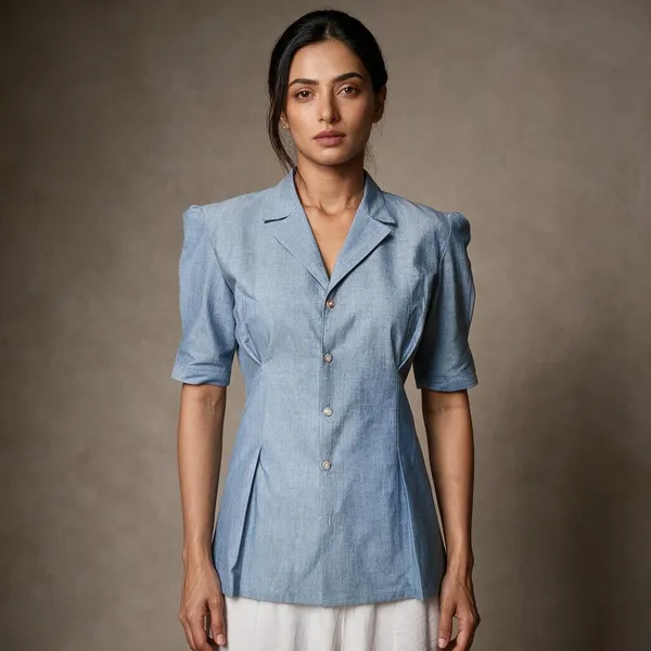 Blue_Linen_Blazer_Top_For_Women