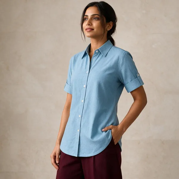 Blue_Linen_Shirt_For_Women