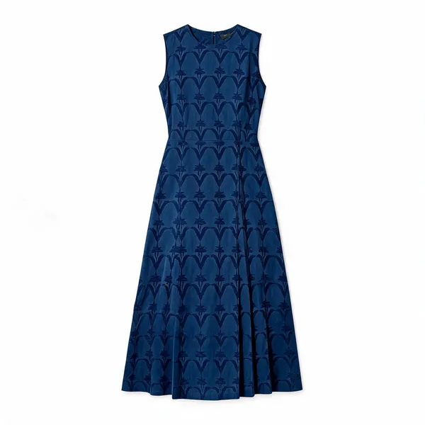 Blue_Cotton_Midi_Dress_For_Women