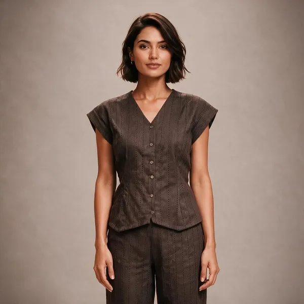 Brown_Cotton_Top_For_Women
