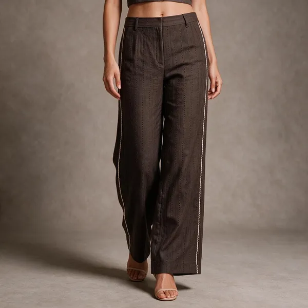 Brown_Cotton_Bottom_Pant_For_Women