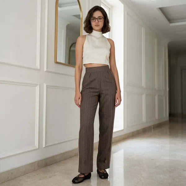 Brown_Cotton_Bottom_Pant_For_Women