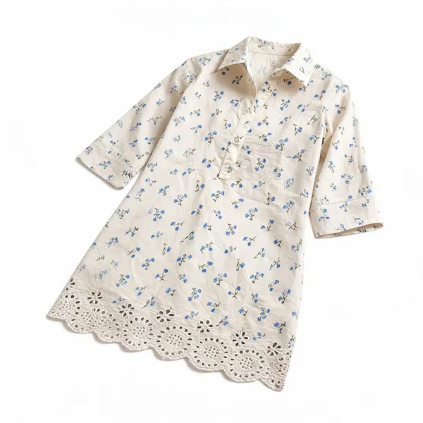Cream_Cotton_Kurti_For_Women
