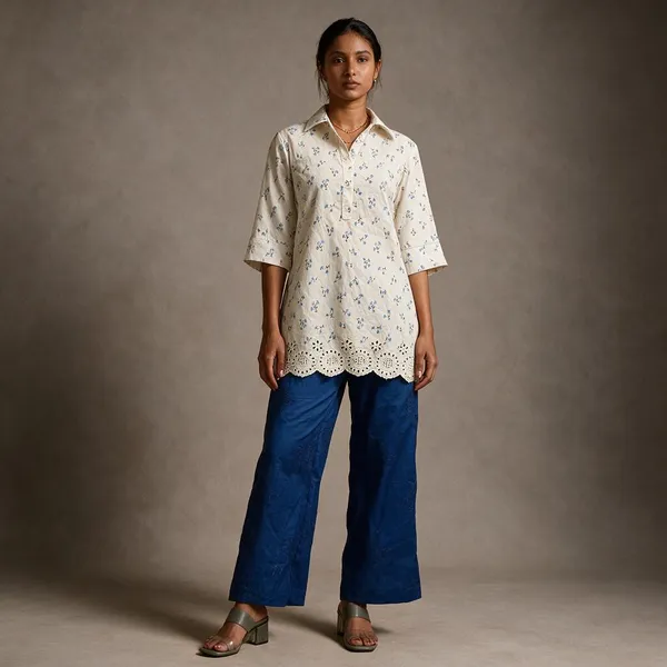 Cream_Cotton_Kurti_For_Women