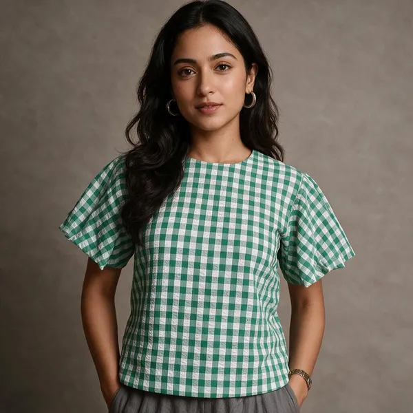 Green_Cotton_Top_For_Women