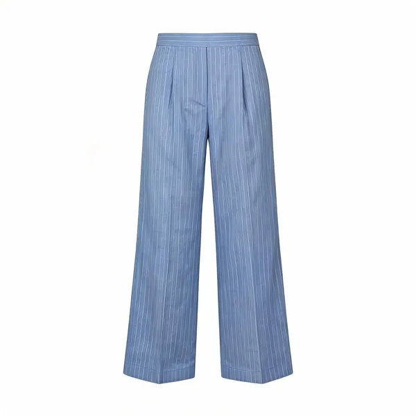 Blue_Cotton_Wide_Leg_Pants_For_Women