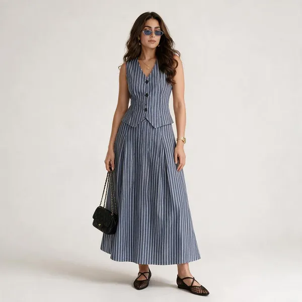 Blue_Poplin_Cotton_Co-Ord_Set_For_Women