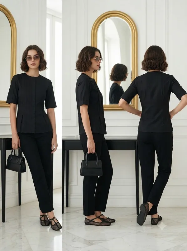 Black_Viscose_Rayon_With_Lining_Top_For_Women