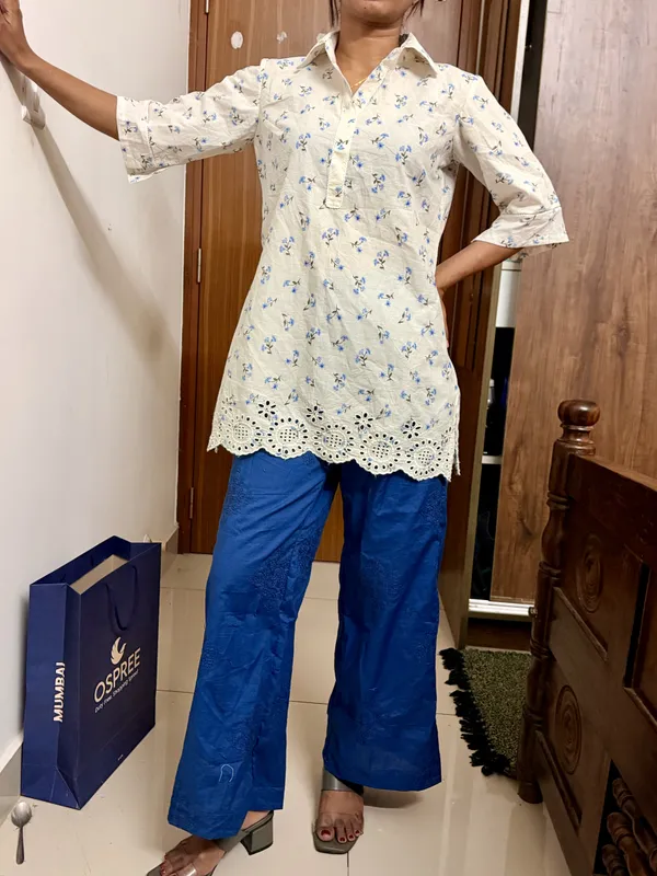 Cream_Floral_Straight_Fit_Kurti_for_Women