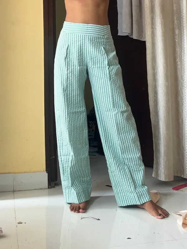 Mint_Green_Striped_Wide_Leg_Pants_for_Women