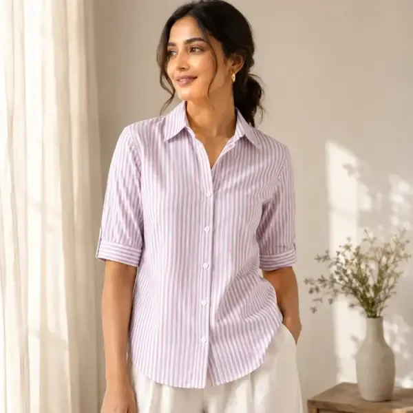 Lavender_Cotton_Shirt_For_Women