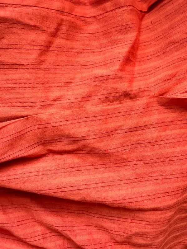 rust_orange_Pure_Cotton_A_Line_Dress_For_Women