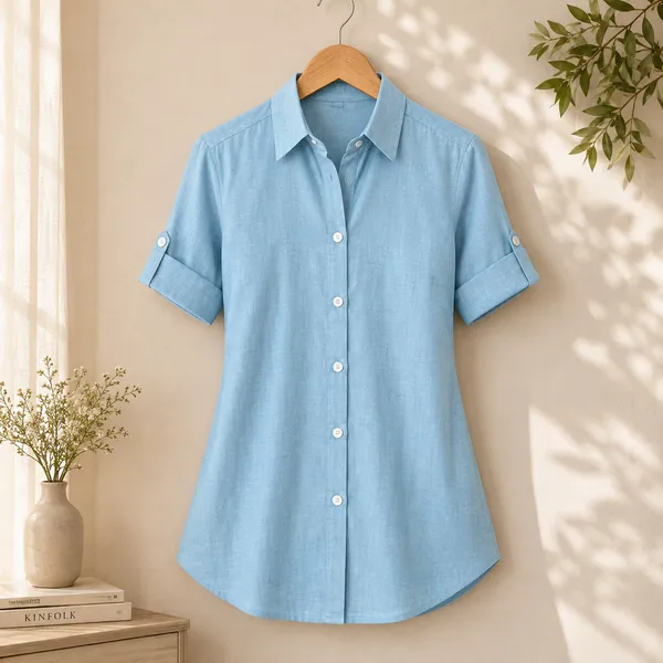 Blue_Linen_Shirt_For_Women