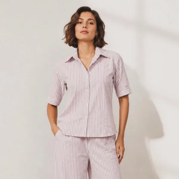 Lavender_Strip_Cotton_T-shirt_For_Women