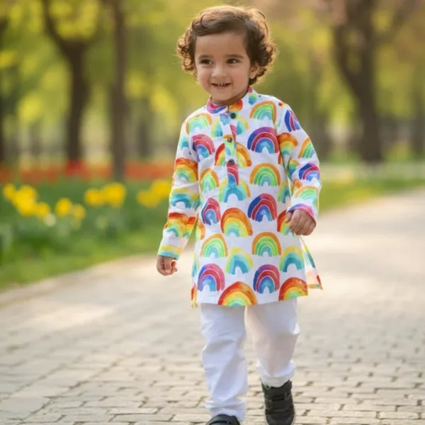 Rainbow_Kurta_Set