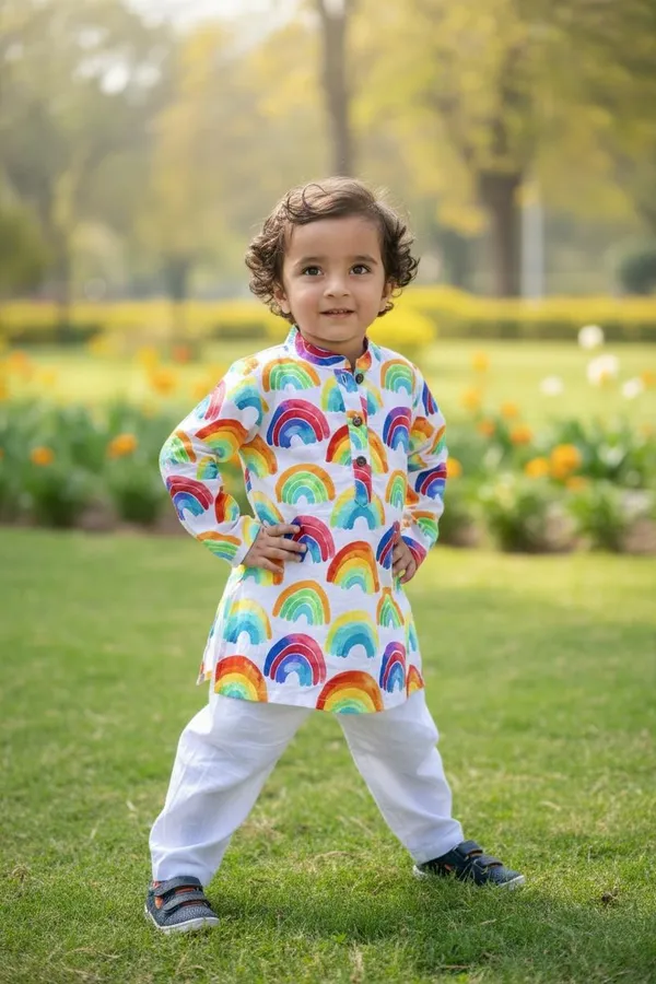 Rainbow_Kurta_Set