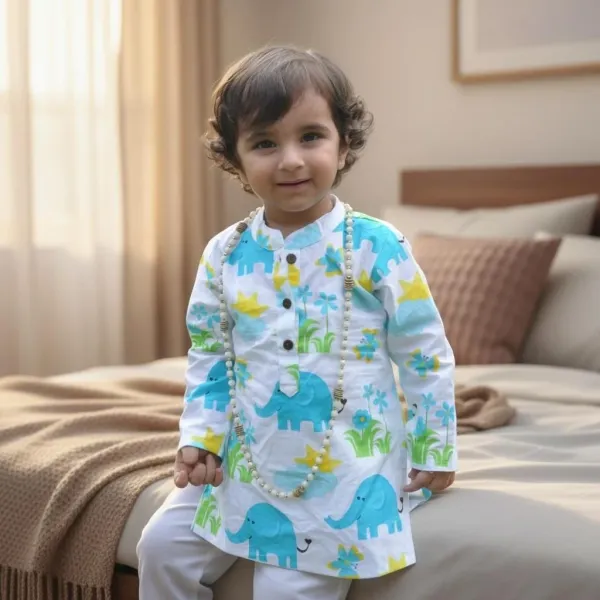 Blue_And_White_Cotton_Straight_Fit_Kurta_Pyjama_Set_For_Boys