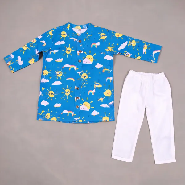 Blue_And_White_Cotton_Straight_Fit_Kurta_Pyjama_Set_For_Boys