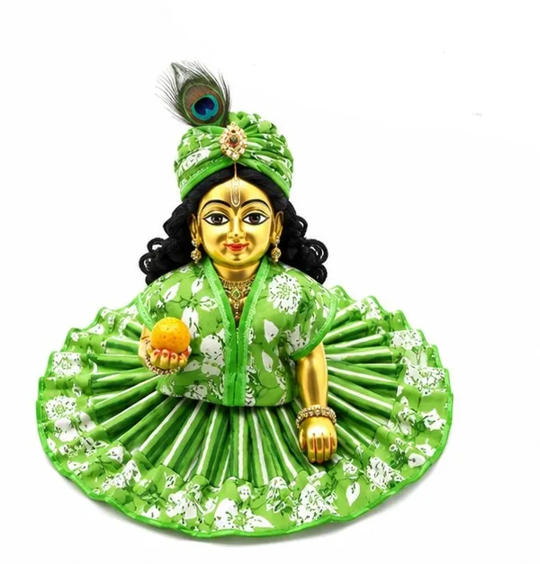Green_Floral_Printed_Laddu_Gopal_Poshak