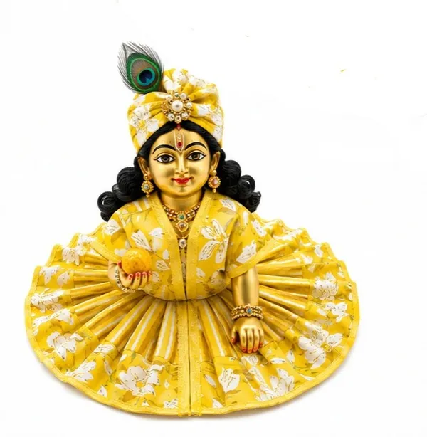 Yellow_Floral_Laddu_Gopal_Poshak_Dress