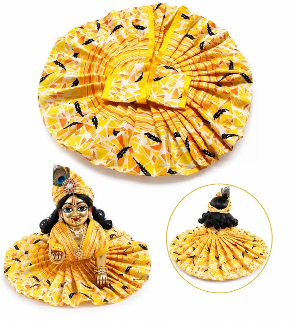 Yellow_Printed_Laddu_Gopal_Dress_Set
