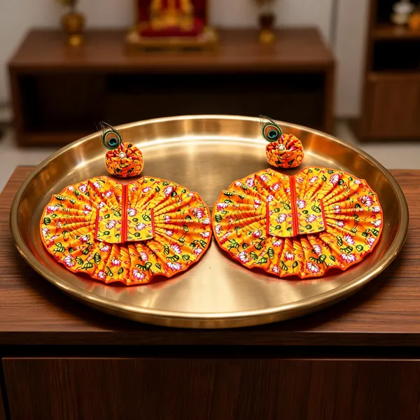 Orange_Cotton_Floral_Laddu_Gopal_Poshak_-_Pack_of_2