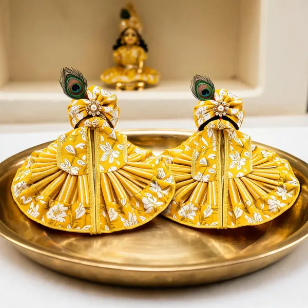 Yellow_Cotton_Floral_Laddu_Gopal_Poshak_-_Pack_of_2