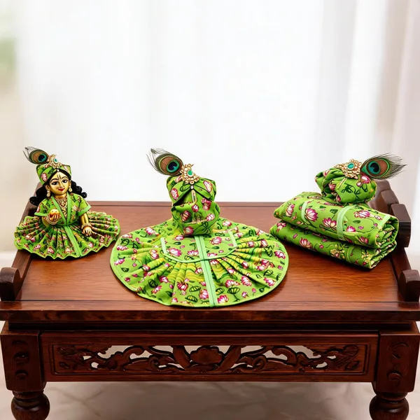 Green_Cotton_Floral_Printed_Laddu_Gopal_Poshak_-_Pack_of_2