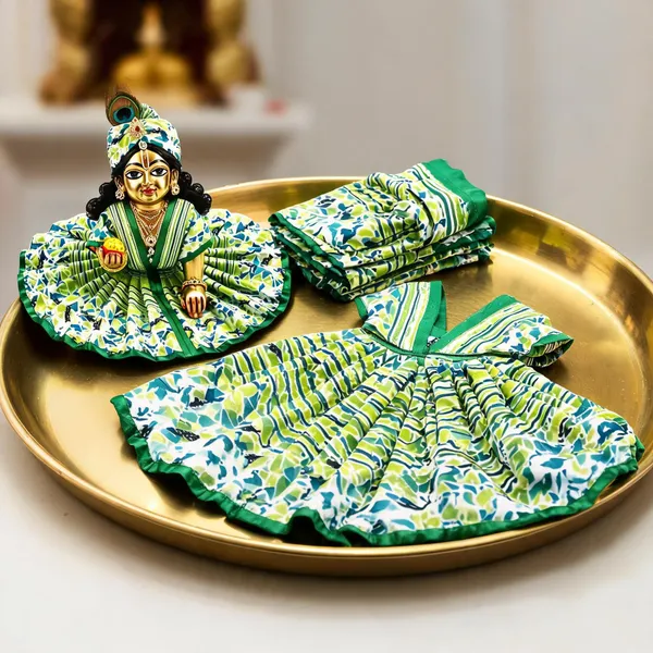 Green_Cotton_Printed_Flared_Laddu_Gopal_Poshak_-_Pack_of_2
