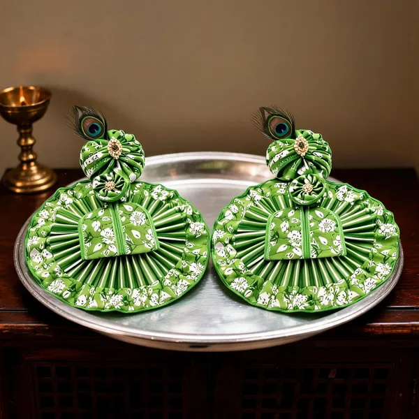 Green_Cotton_Floral_Printed_Laddu_Gopal_Poshak_-_Pack_of_2