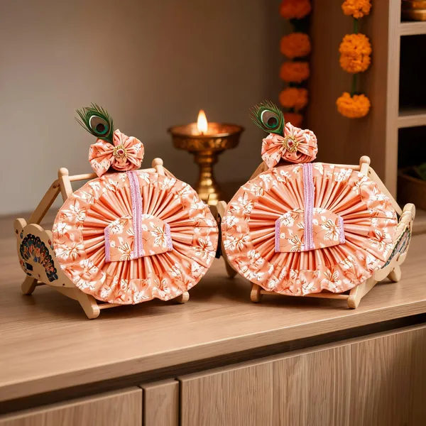 Peach_Cotton_Floral_Print_Laddu_Gopal_Poshak_-_Pack_of_2
