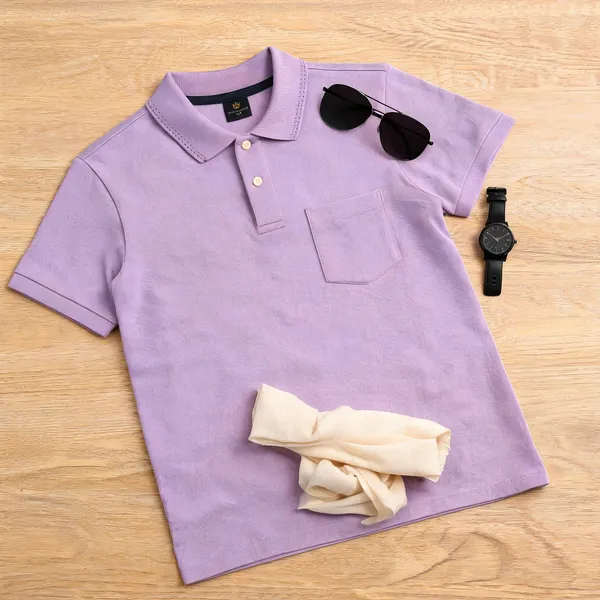 Light_Blue_Cotton_Polo_T-Shirt_For_Men