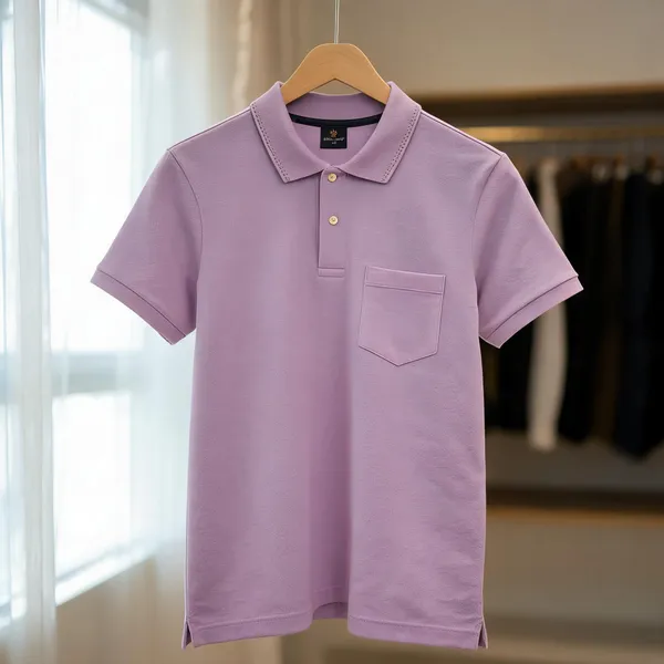Light_Blue_Cotton_Polo_T-Shirt_For_Men