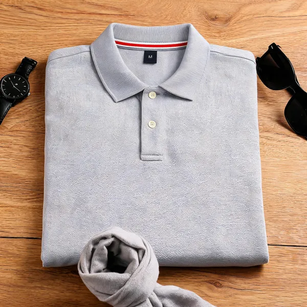 Grey_Cotton_Regular_Fit_Polo_T-Shirt_For_Men