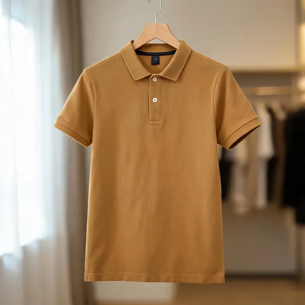 Mustard_Cotton_Regular_Fit_Polo_T-Shirt_For_Men
