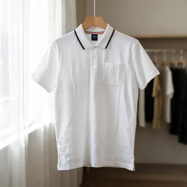 White_Cotton_Polo_T-Shirt_For_Men