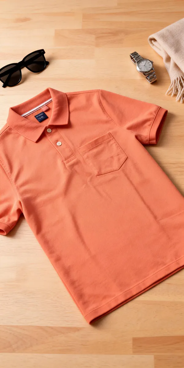 Orange_Cotton_Polo_T-Shirt_For_Men
