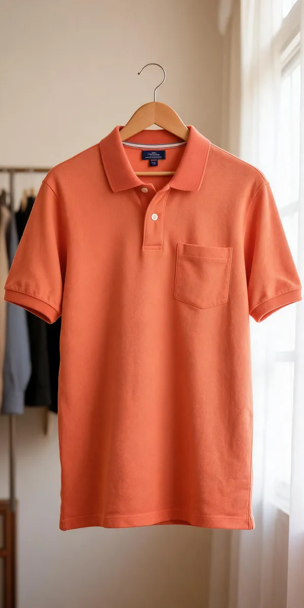 Orange_Cotton_Polo_T-Shirt_For_Men