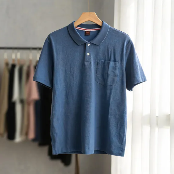 Blue_Cotton_Polo_T-Shirt_For_Men