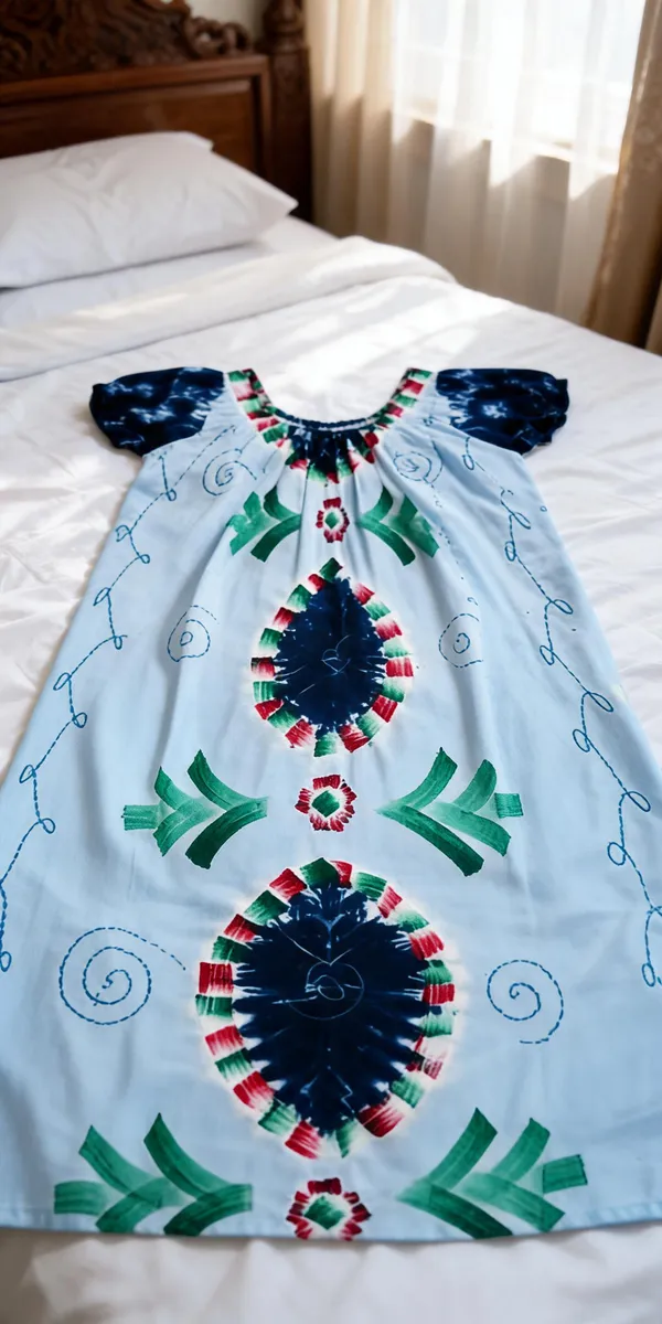 Light_Blue_Cotton_Printed_Relaxed_Fit_Nightdress_For_Women