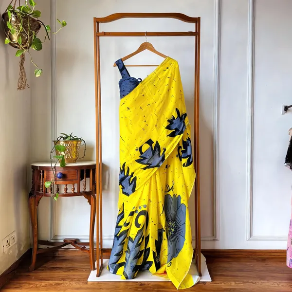 Yellow_Mul_Mul_Cotton_Printed_Saree_For_Women