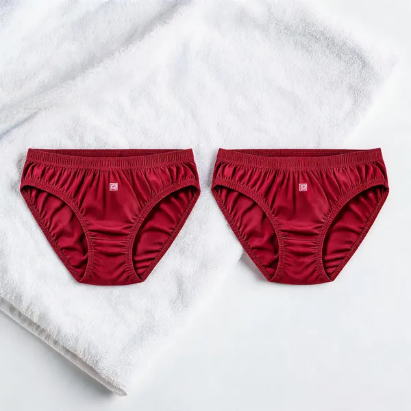 Maroon_Cotton_Brief_Panty_For_Women_-_Pack_of_2