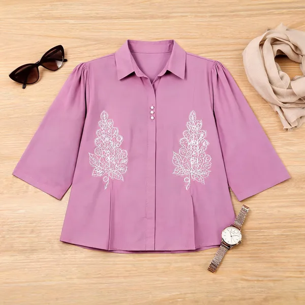 Purple_Cotton_Relaxed_Fit_Embroidered_Casual_Shirt_For_Women