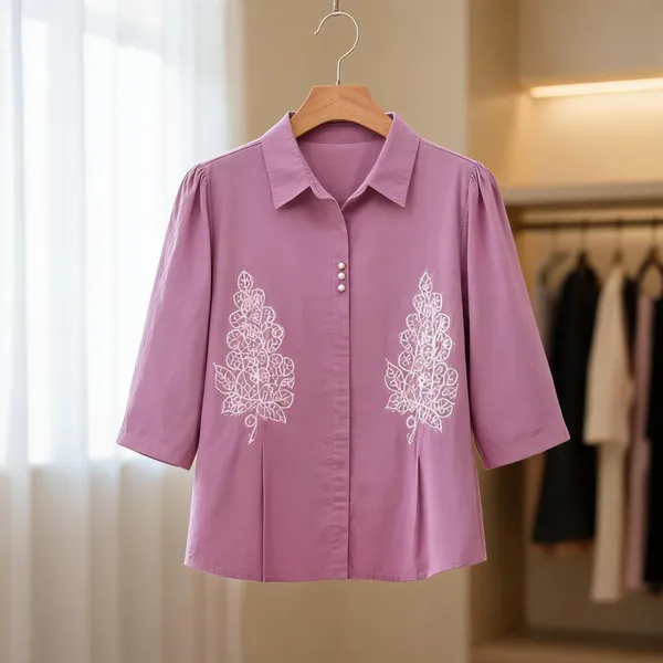 Purple_Cotton_Relaxed_Fit_Embroidered_Casual_Shirt_For_Women