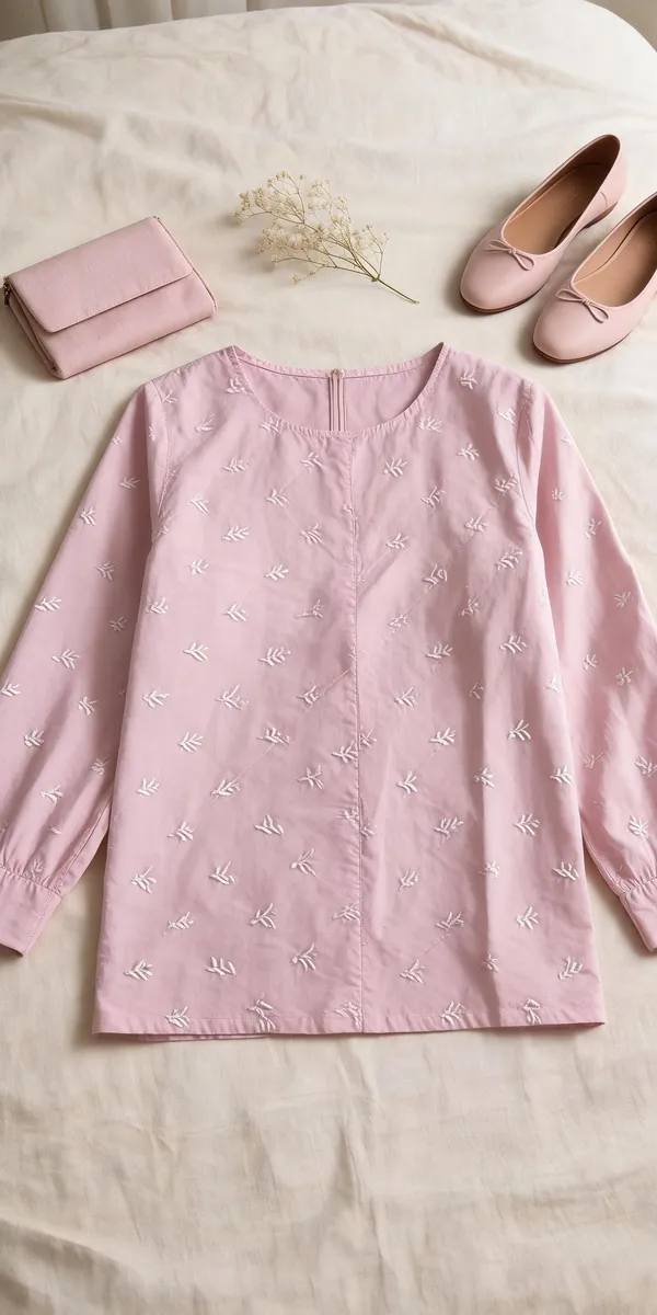 Pink_Cotton_Embroidered_Short_Kurti_For_Women