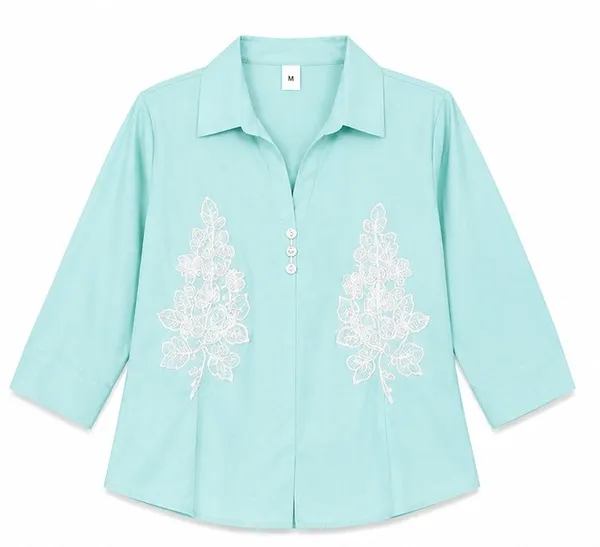 Mint_Embroidered_Casual_Shirt_for_Women
