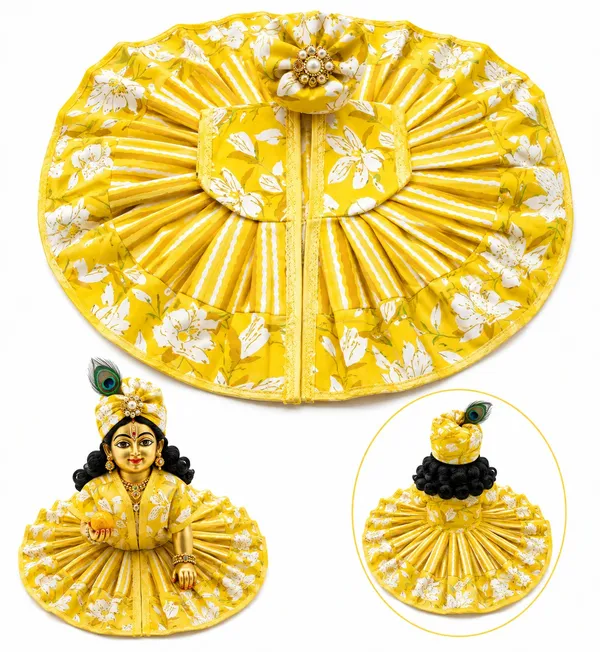 Yellow_Floral_Laddu_Gopal_Poshak_Dress